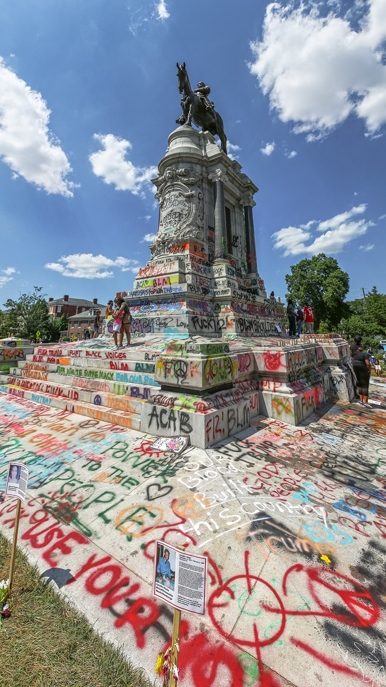 On the front lines of the statue wars: why some want to topple statues but  others want to keep them up