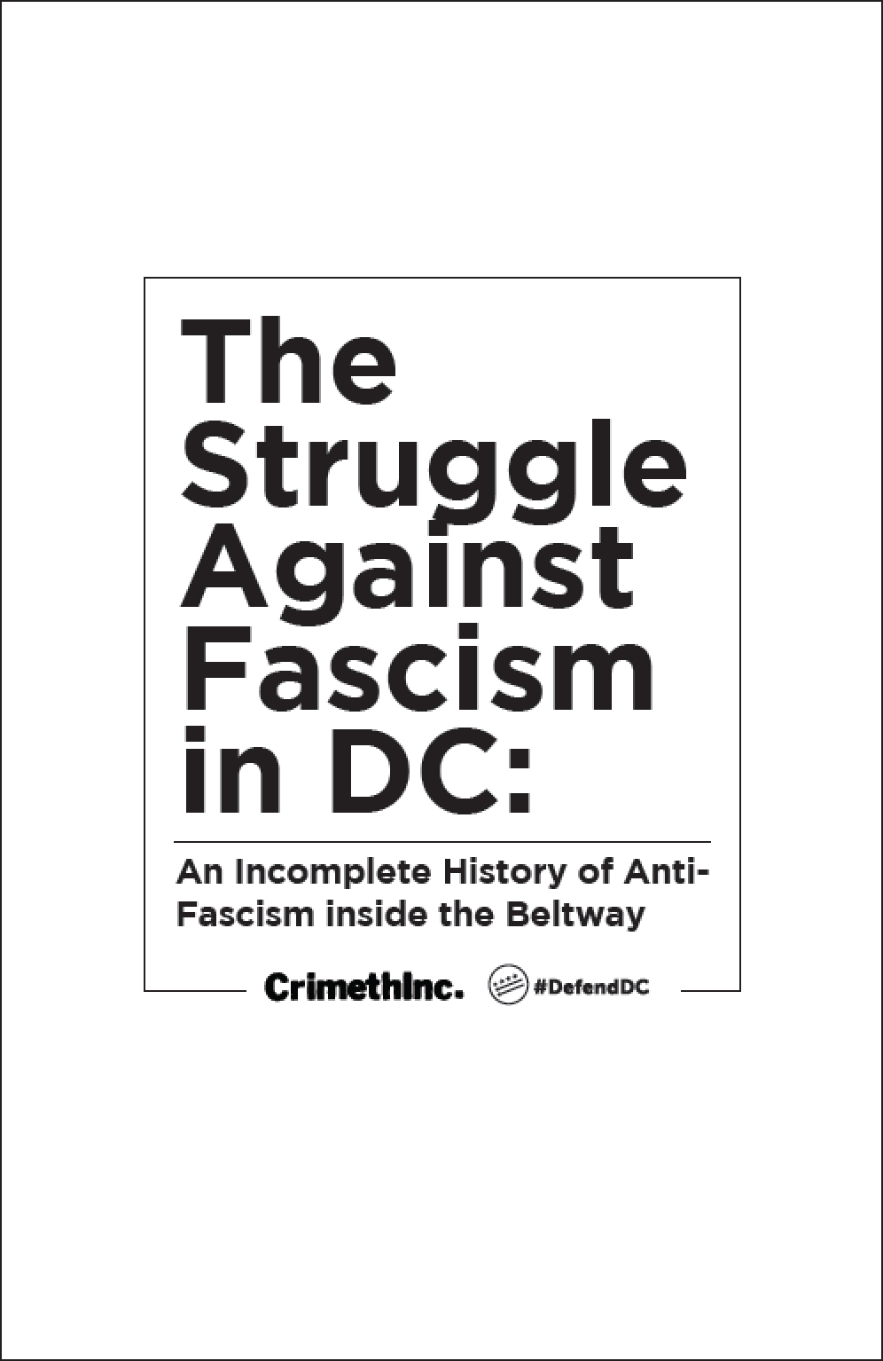 Photo of ‘The Struggle Against Fascism in DC’ front cover